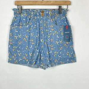 Rewind Blue Floral Women's Shorts